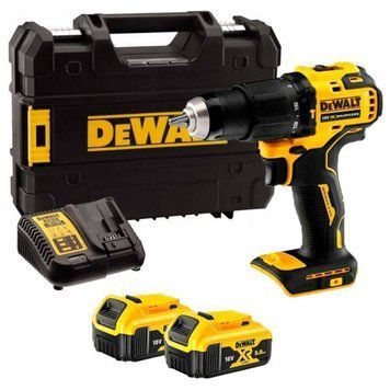 ШУРУПОКРУТ АКУМУЛЯТОРНИЙ БЕЗЩІТКОВИЙ УДАРНИЙ DEWALT 18V XR LI-ION, 65 НМ, 2 АКБ 5 АГОД + ЗП, КЕЙС DCD709P2T-QW зображення