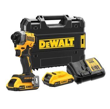 ШУРУПОКРУТ АКУМУЛЯТОРНИЙ БЕЗЩІТКОВИЙ УДАРНИЙ DEWALT 18V XR LI-ION 206 НМ 2 АКБ 2 АГОД + ЗП КЕЙС DCF850D2T-QW зображення