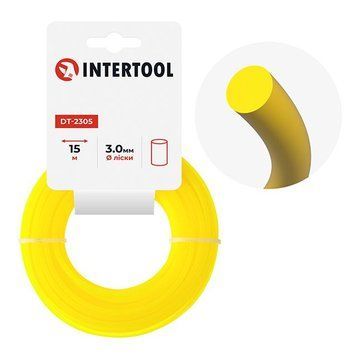 Леска для триммера "круг", 3,0 мм*15 м INTERTOOL DT-2305 DT-2305 изображение