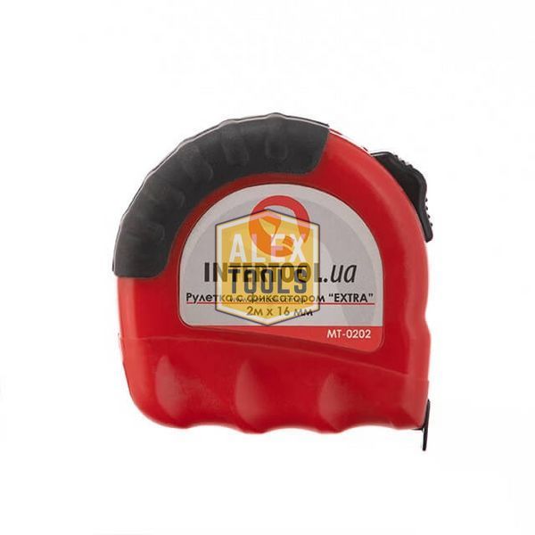 Рулетка з металевим полотном 2 м "Extra" INTERTOOL MT-0202 MT-0202 зображення