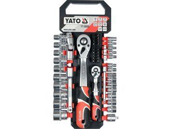 Набор трещеток 1/2", 1/4" с аксессуарами YATO YT-38680 YT-38680 изображение