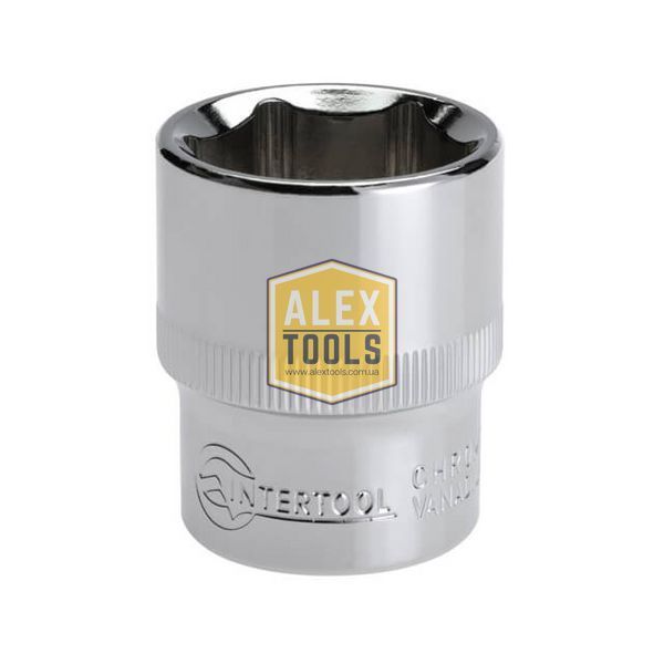 Головка шестигранна STORM 1/2", 24 мм, Cr-V INTERTOOL ET-0024 ET-0024 зображення
