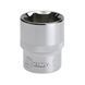 Головка шестигранна STORM 1/2", 24 мм, Cr-V INTERTOOL ET-0024 ET-0024 фото товару 2