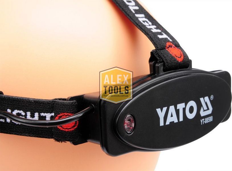 Налобний ліхтар 3 Вт YATO YT-08590 YT-08590 зображення