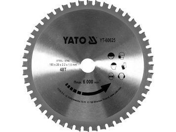 Пильный диск WIDIA для стали 185/48T 20мм YATO YT-60625 YT-60625 изображение