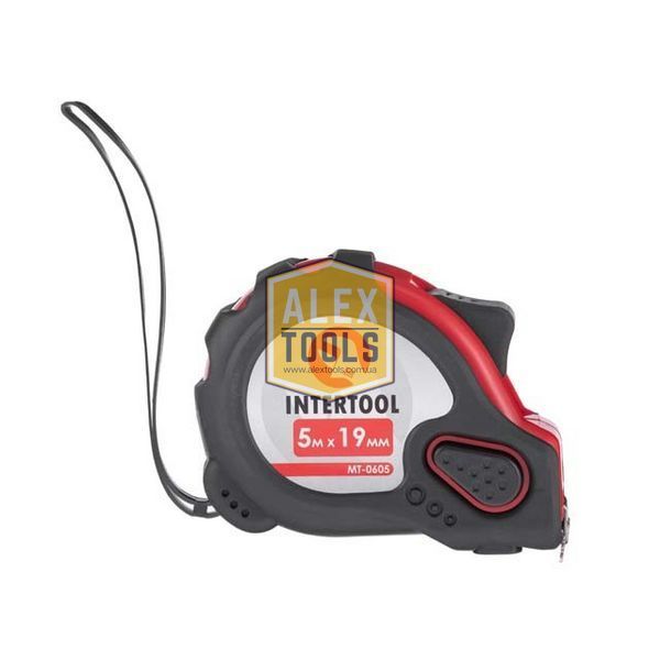 Рулетка з фіксатором 5 м "Супер Магніт" INTERTOOL MT-0605 MT-0605 зображення