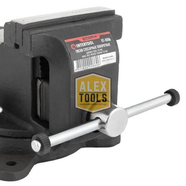 Лещата слюсарні поворотні 125 мм, STORM INTERTOOL HT-0086 HT-0086 зображення