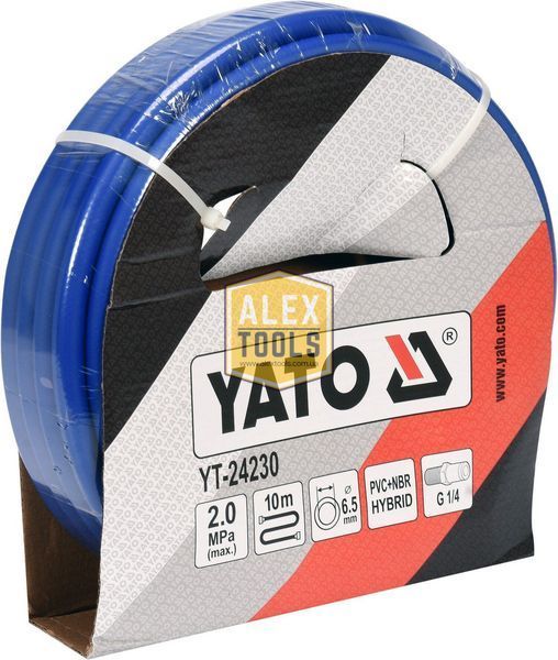 Пневматический гибридный шланг 1/4" 10 м YATO YT-24230 YT-24230 изображение