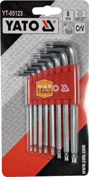 Набор ключей Torx 8 шт. YATO YT-05123 YT-05123 изображение