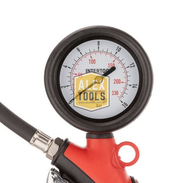 Пістолет для підкачування шин з манометром професійний INTERTOOL PT-0520 PT-0520 зображення