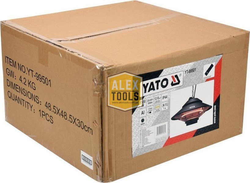 Инфракрасный обогреватель с дистанционным управлением YATO YT-99501 YT-99501 изображение