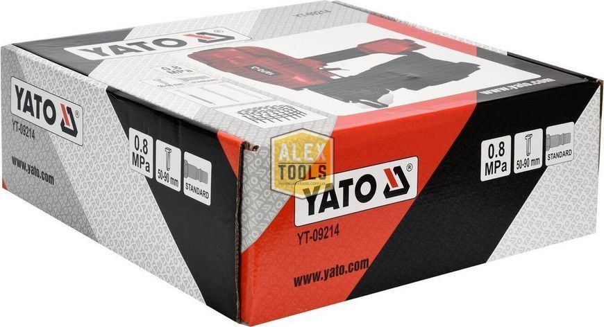 Пістолет цвяхозабивний пневматичний барабанний YATO YT-09214 YT-09214 зображення