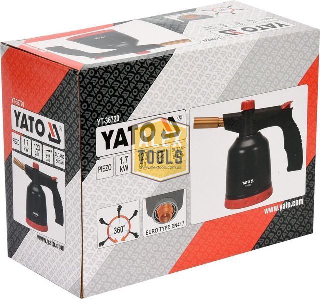 Газовая горелка - лампа с пьезо-зажиганием YATO YT-36720 YT-36720 изображение
