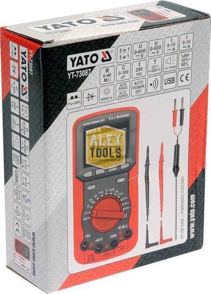 Цифровий мультиметр YATO YT-73087 YT-73087 зображення