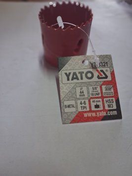 ПИЛА КІЛЬЦЕВА BI-METAL YATO : HSS M3, &Oslash;= 44 ММ YT-3321 зображення