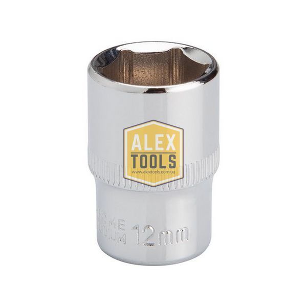 Головка шестигранная STORM 1/4", 12мм, Cr-V INTERTOOL ET-0442 ET-0442 изображение