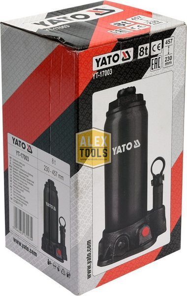 Гідравлічний домкрат для авто 8 тонн YATO YT-17003 YT-17003 зображення