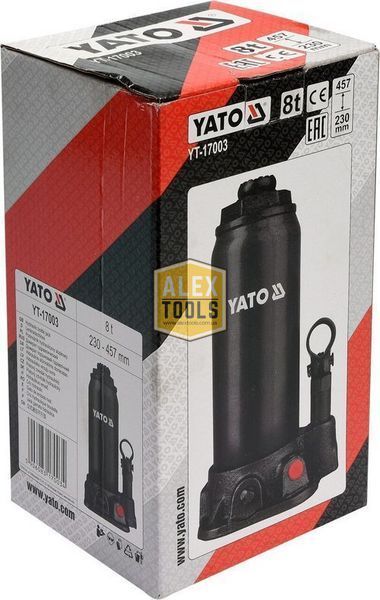 Гідравлічний домкрат для авто 8 тонн YATO YT-17003 YT-17003 зображення