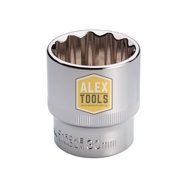 Головка дванадцятигранна STORM 1/2", 30 мм INTERTOOL ET-0230 ET-0230 зображення