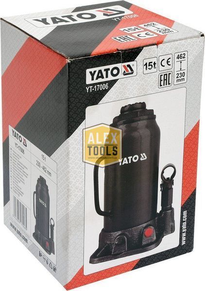 Домкрат пляшковий 15 тонн YATO YT-17006 YT-17006 зображення
