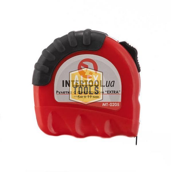 Рулетка з металевим полотном 5 м * 19 мм "EXTRA" INTERTOOL MT-0205 MT-0205 зображення