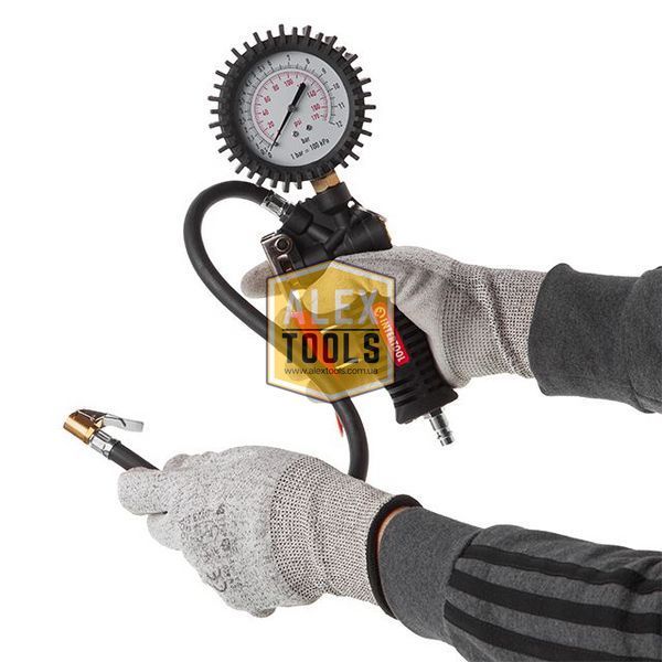 Пістолет для підкачування коліс з манометром професiйний INTERTOOL PT-0510 PT-0510 зображення