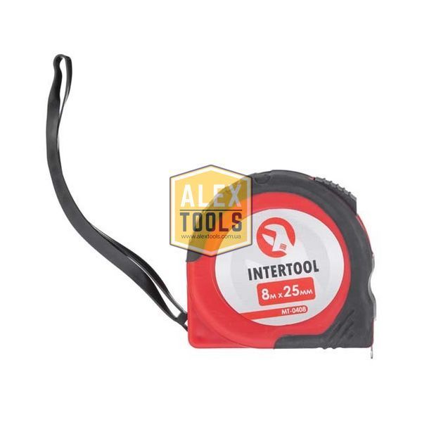 Рулетка з фіксатором 8 м INTERTOOL MT-0408 MT-0408 зображення