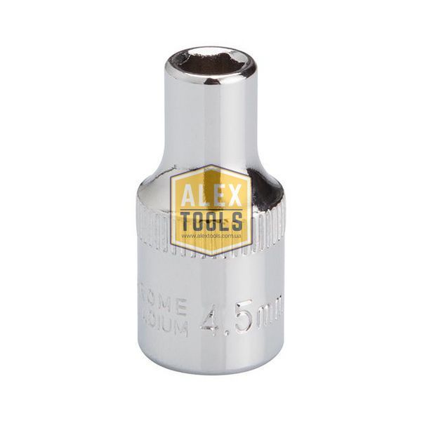 Головка шестигранная STORM 1/4", 4.5 мм, Cr-V INTERTOOL ET-0433 ET-0433 изображение