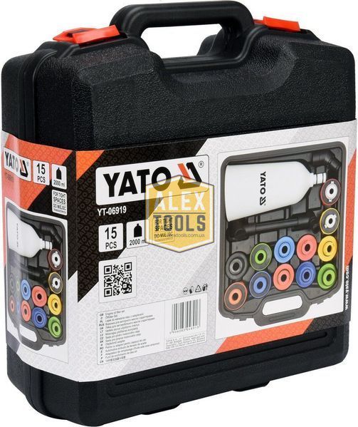 Воронка для затоки масла в двигуни з адаптерами YATO YT-06919 YT-06919 зображення