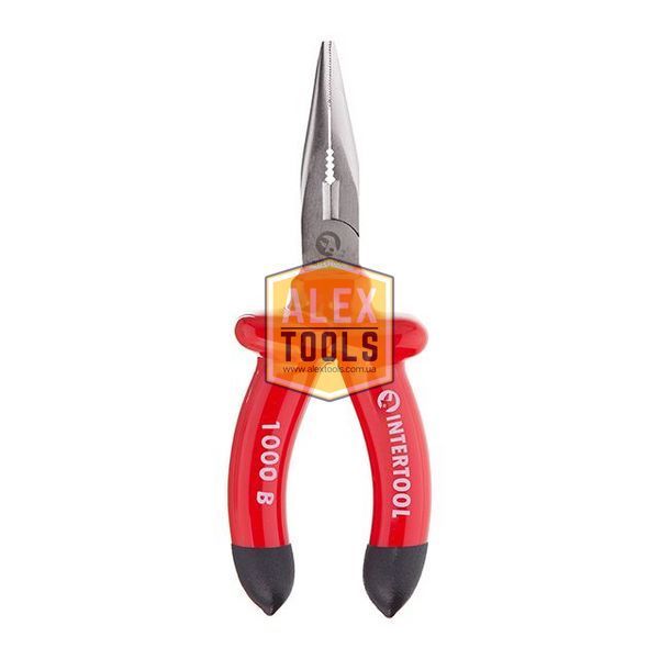 Длинногубцы прямые 160 мм, диэлектрические, Cr-V INTERTOOL NT-0326 NT-0326 изображение