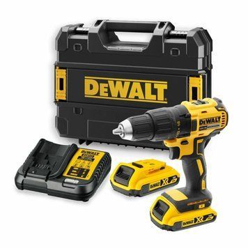 ШУРУПОКРУТ АКУМУЛЯТОРНИЙ БЕЗЩІТКОВИЙ DEWALT 18 В XR LI-ION, 65 НМ, 2 АКБ 2 АГОД + ЗП, КЕЙС DCD777D2T-QW зображення