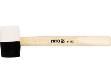Гумовий молоток із дерев'яною ручкою 370 г YATO YT-4603 YT-4602 зображення